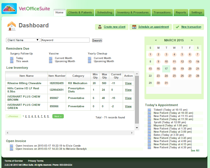 vet office software online